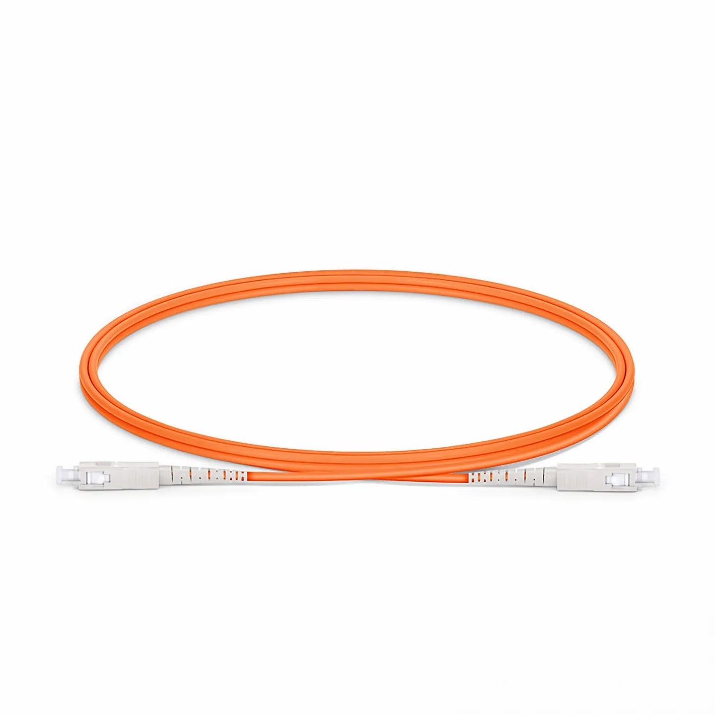 1m (3ft) Fiber Patch Cable, 1 Fiber, G.651, SC UPC Simplex to SC UPC Simplex, Multimode (OM1), Riser (OFNR), 2.0mm, Tight-Buffered, Orange