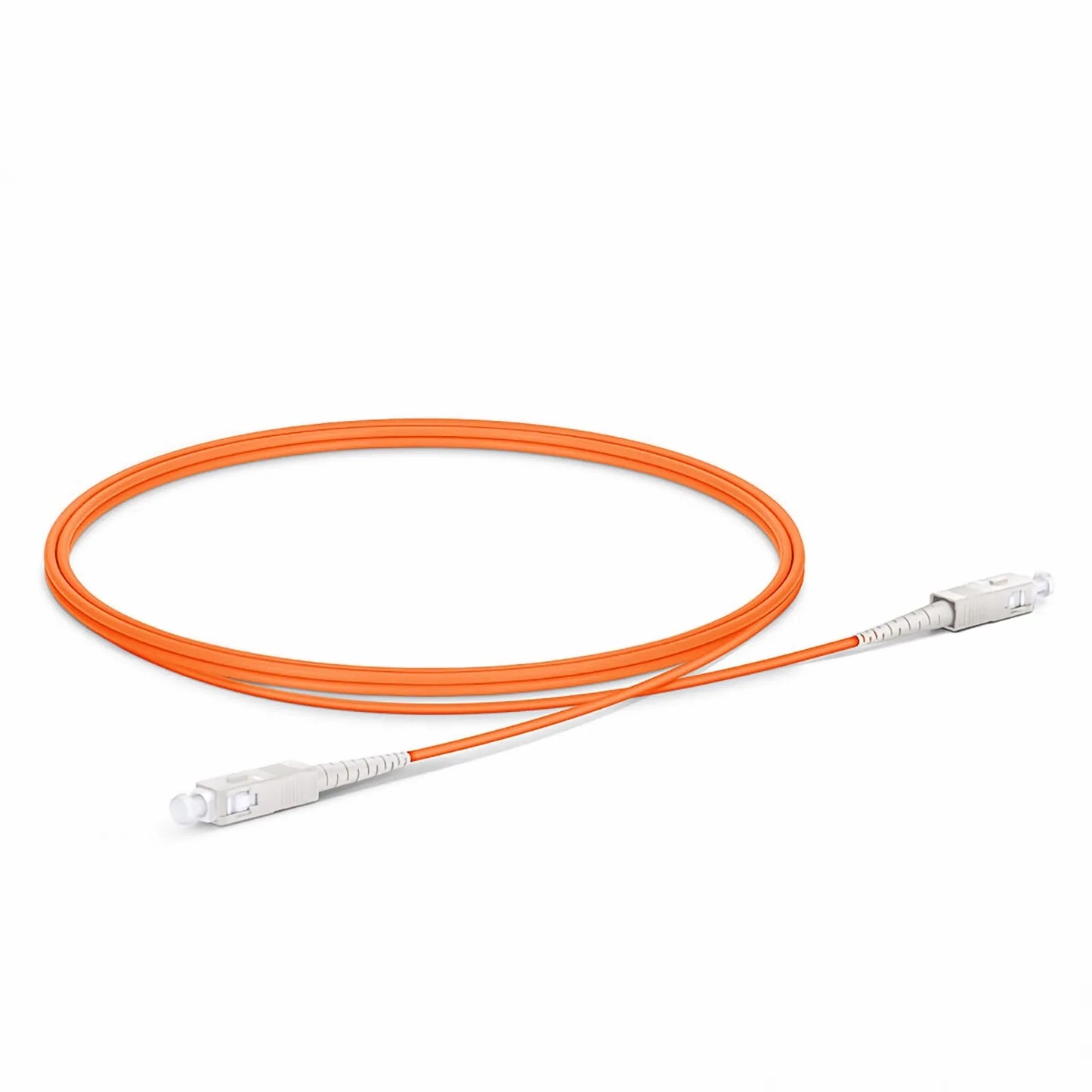 1m (3ft) Fiber Patch Cable, 1 Fiber, G.651, SC UPC Simplex to SC UPC Simplex, Multimode (OM1), Riser (OFNR), 2.0mm, Tight-Buffered, Orange