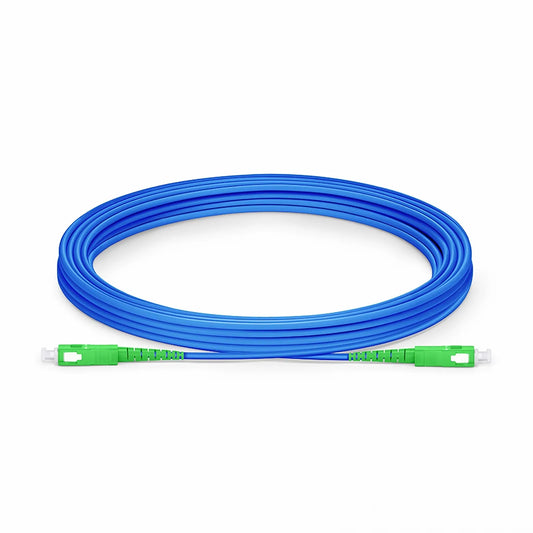 10m (33ft) Armored Fiber Patch Cable, 1 Fiber, SC APC Simplex to SC APC Simplex, Single Mode (OS2), Riser (OFCR), 3.0mm, Blue