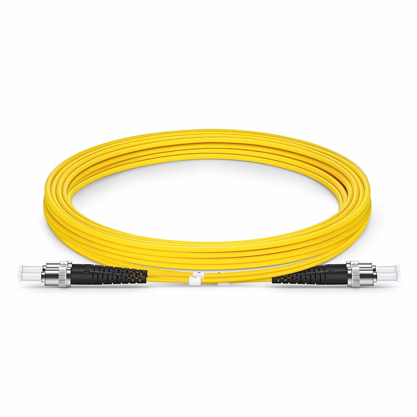 3m (10ft) Fiber Patch Cable, 2 Fibers, ST UPC to ST UPC, Single Mode (OS2), LSZH, 2.0mm, Tight-Buffered, Yellow
