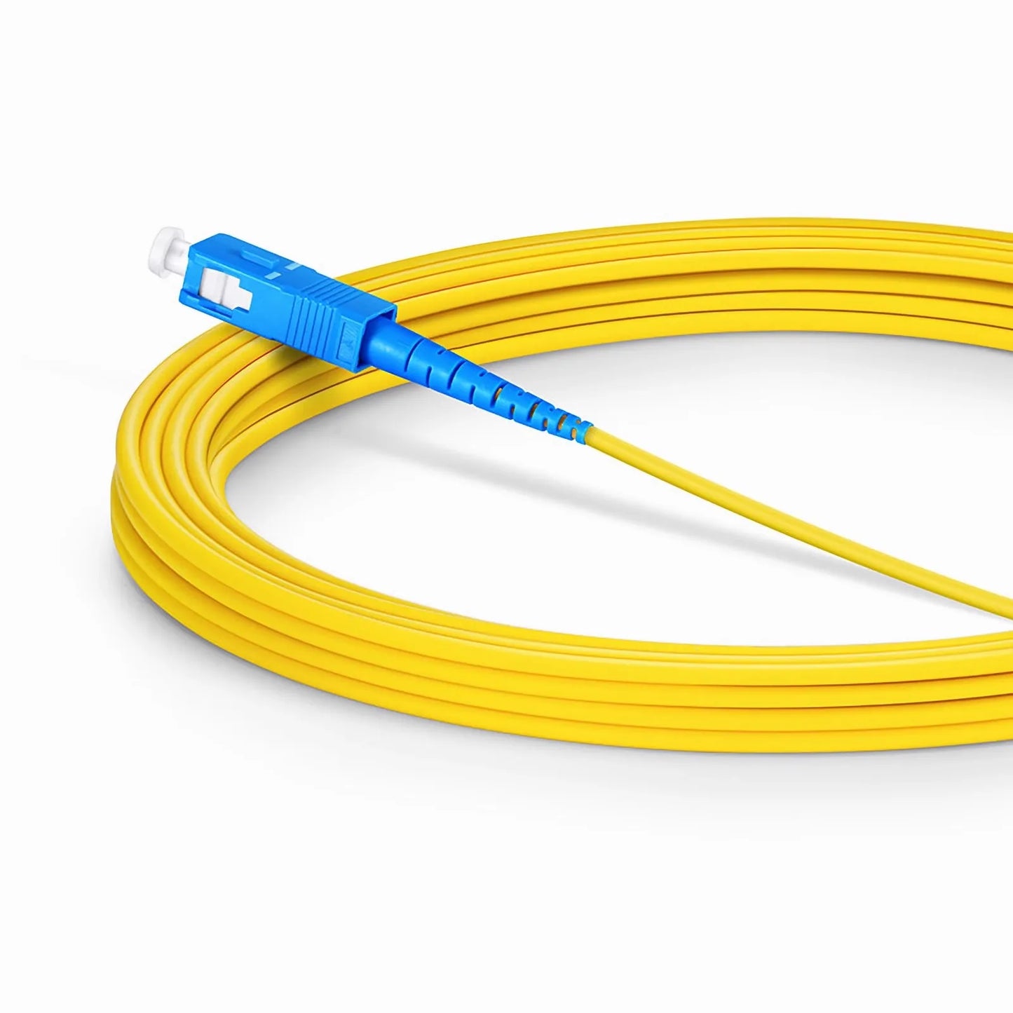 5m (16ft) Fiber Patch Cable, 1 Fiber, LC UPC Simplex to SC UPC Simplex, Single Mode (OS2), Riser (OFNR), 2.0mm, Tight-Buffered, Yellow