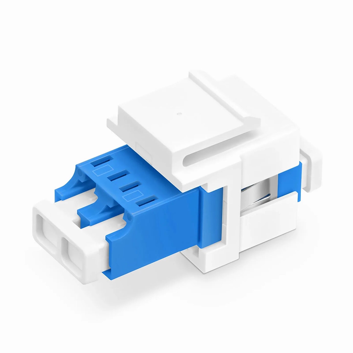 LC/UPC to LC/UPC Duplex Single Mode Fiber Keystone Jack