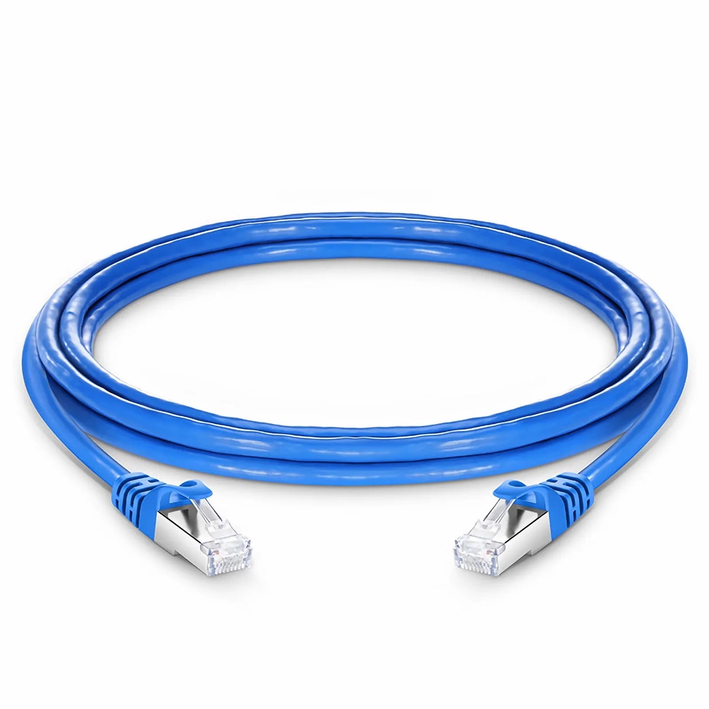 10ft (3m) Cat7 Snagless Shielded (S/FTP) PVC CM Ethernet Network Patch Cable, Blue