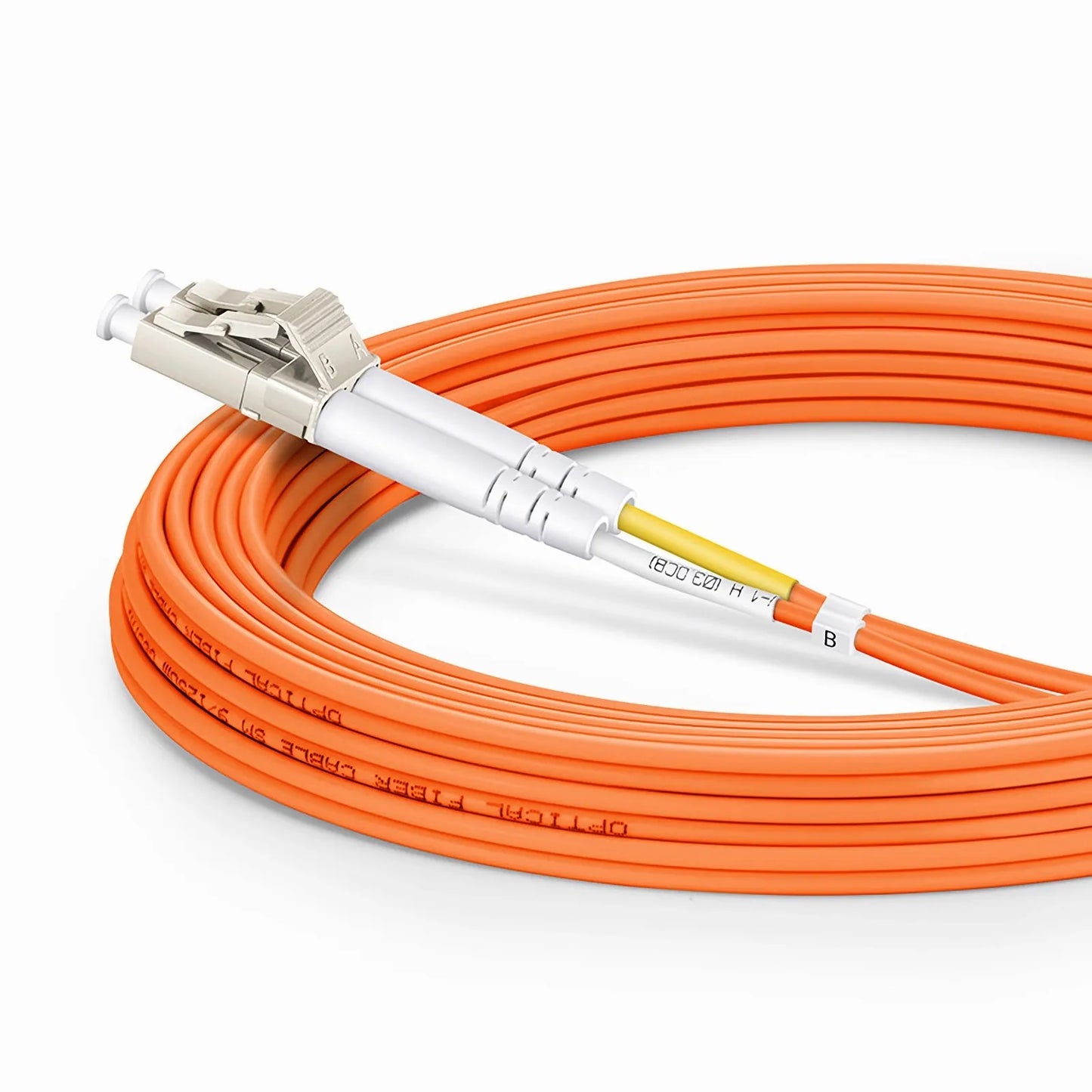 5m (16ft) Fiber Patch Cable, 2 Fibers, LC UPC Duplex to SC UPC Duplex, Multimode (OM2), Riser (OFNR), 2.0mm, Tight-Buffered, Orange