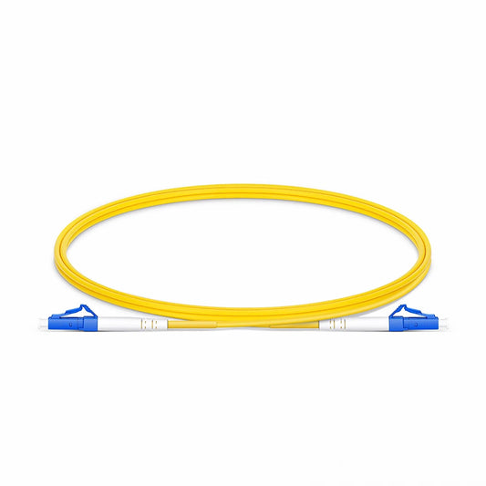 1m (3ft) Fiber Patch Cable, 1 Fiber, LC UPC Simplex to LC UPC Simplex, Single Mode (OS2), Riser (OFNR), 2.0mm, Tight-Buffered, Yellow