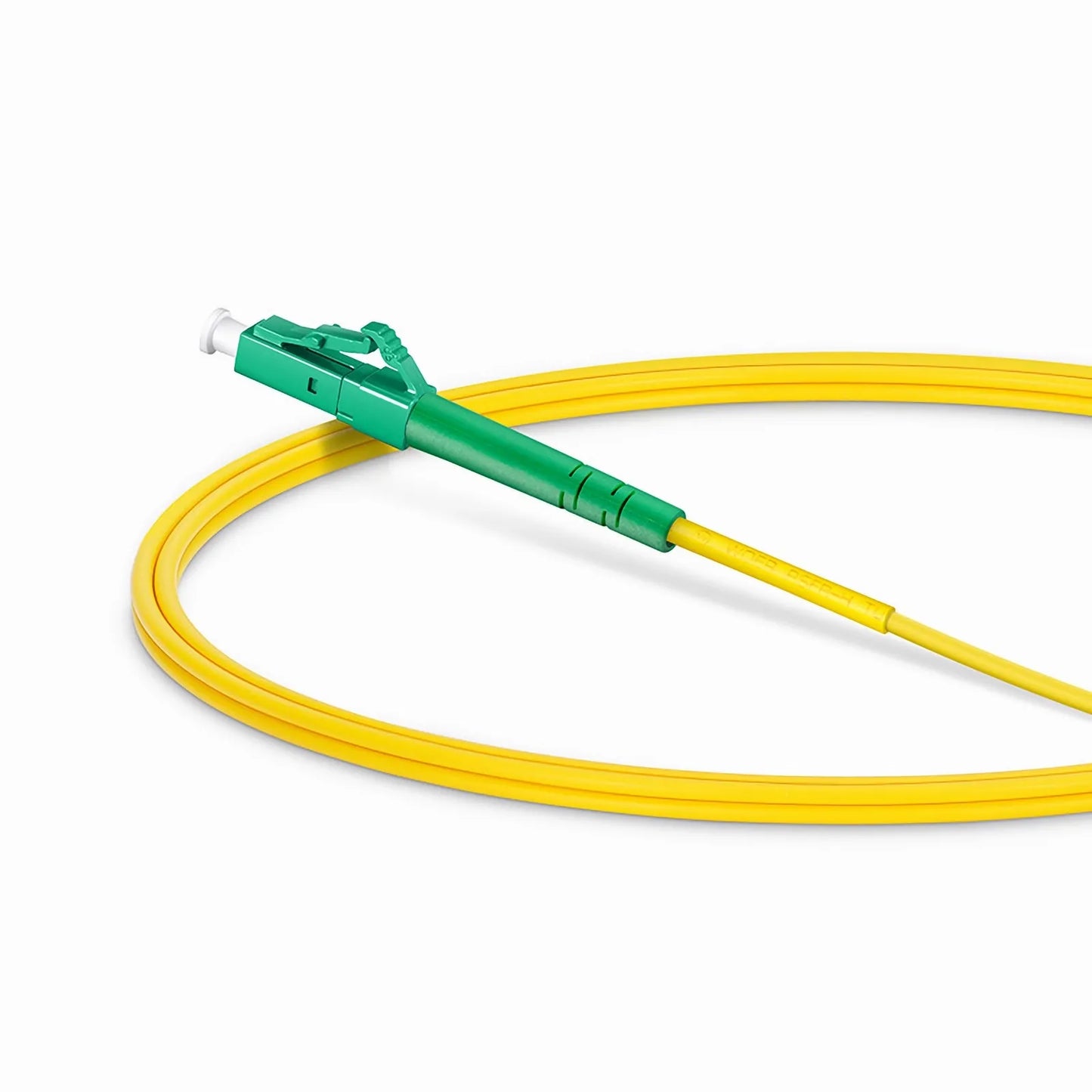 1m (3ft) Fiber Patch Cable, 1 Fiber, LC APC Simplex to LC APC Simplex, Single Mode (OS2), Riser (OFNR), 2.0mm, Tight-Buffered, Yellow
