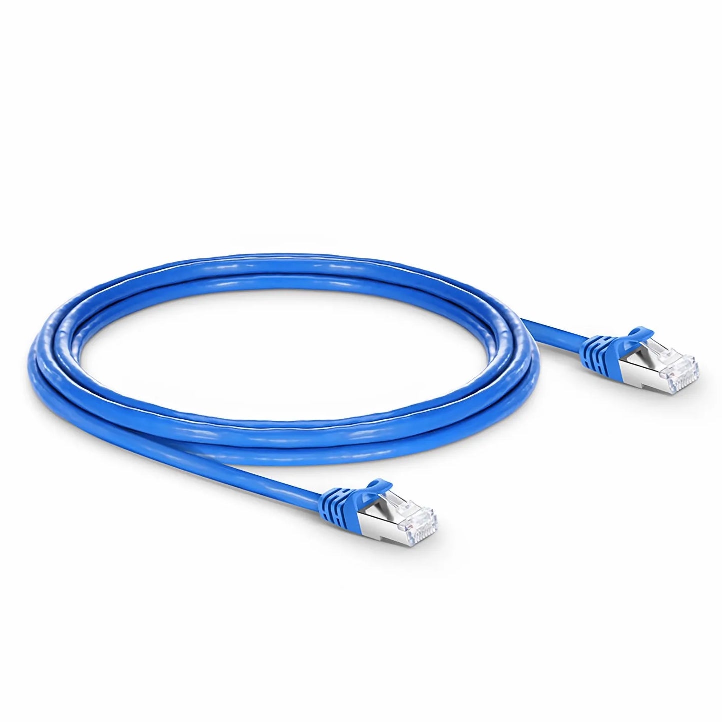 10ft (3m) Cat6 26AWG Snagless Shielded (S/FTP) PVC CM Ethernet Network Patch Cable, Blue, (10pcs/pack)