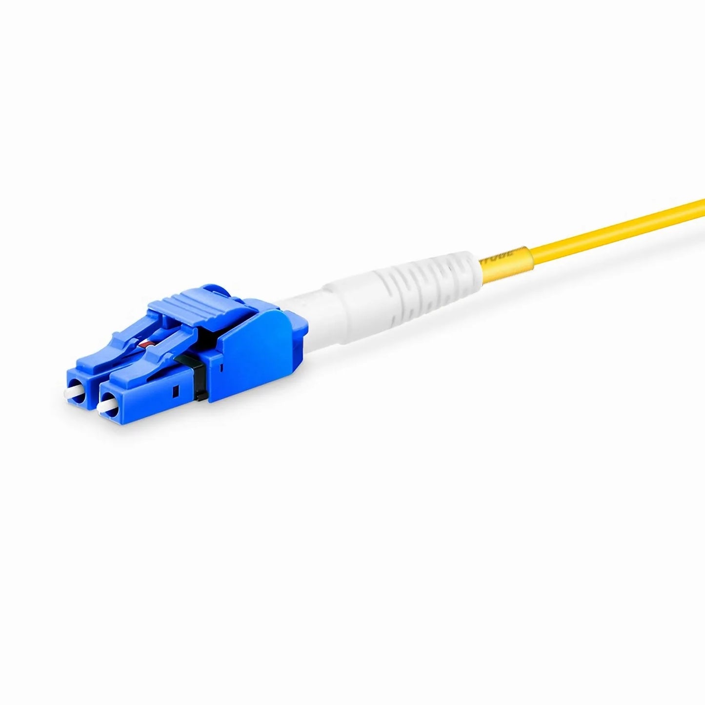 5m (16ft) Fiber Patch Cable, 2 Fibers, LC UPC Duplex to LC UPC Duplex Switchable Clip Uniboot, Single Mode (OS2), Riser (OFNR), 2.0mm, Yellow
