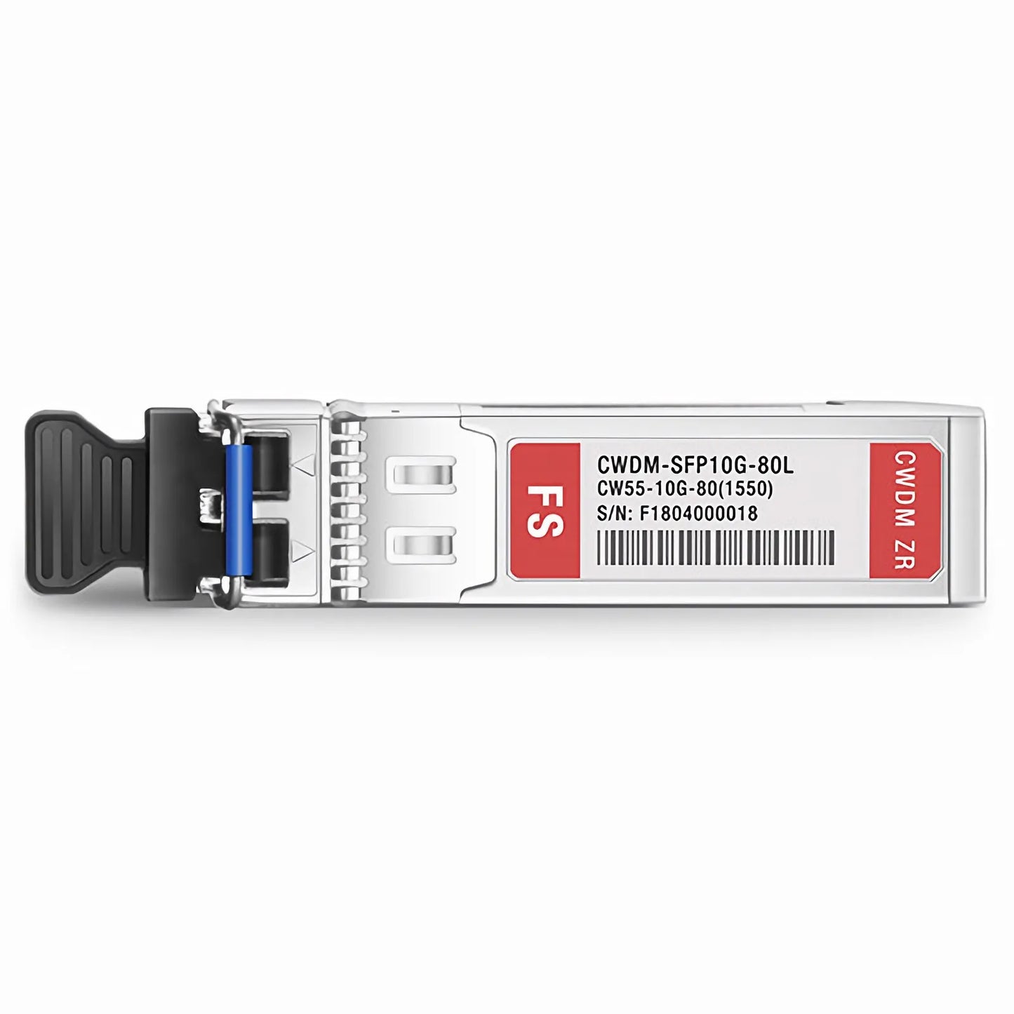 Cisco CWDM-SFP10G-1550 Compatible SFP+ 10G CWDM 1550nm 80km DOM Duplex LC/UPC SMF Optical Transceiver Module for Transmission