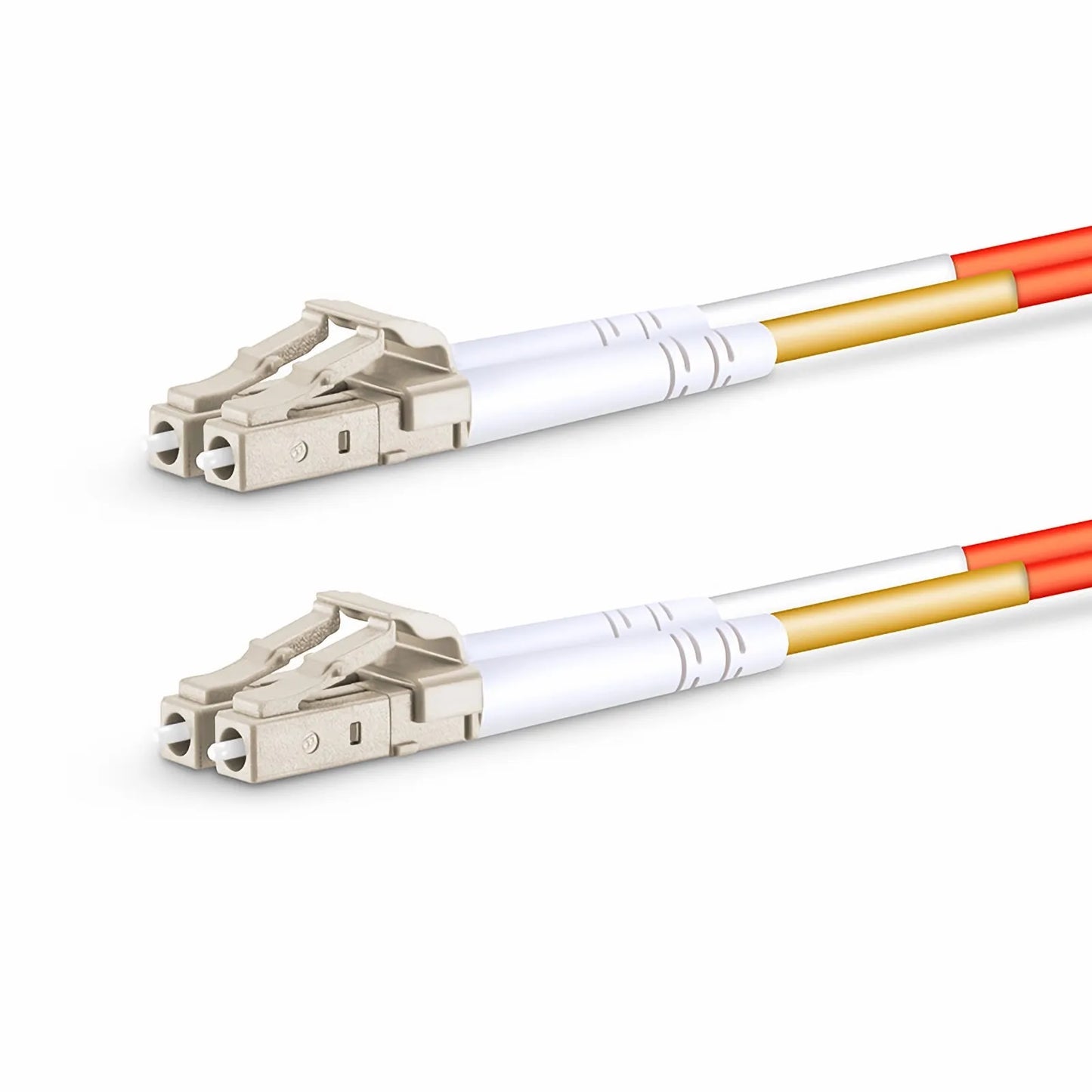 5m (16ft) Fiber Patch Cable, 2 Fibers, LC UPC Duplex to LC UPC Duplex, Multimode (OM2), Riser (OFNR), 2.0mm, Tight-Buffered, Orange