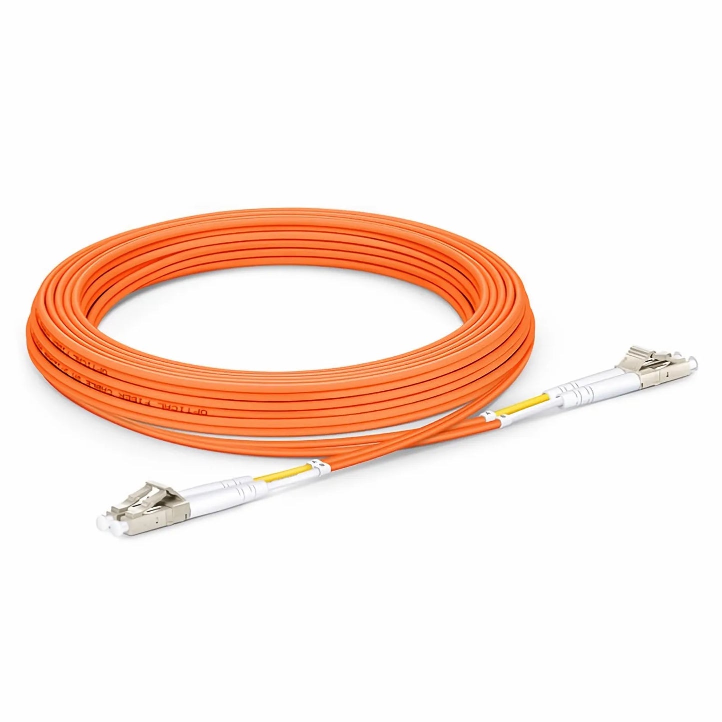 5m (16ft) Fiber Patch Cable, 2 Fibers, LC UPC Duplex to LC UPC Duplex, Multimode (OM2), Riser (OFNR), 2.0mm, Tight-Buffered, Orange