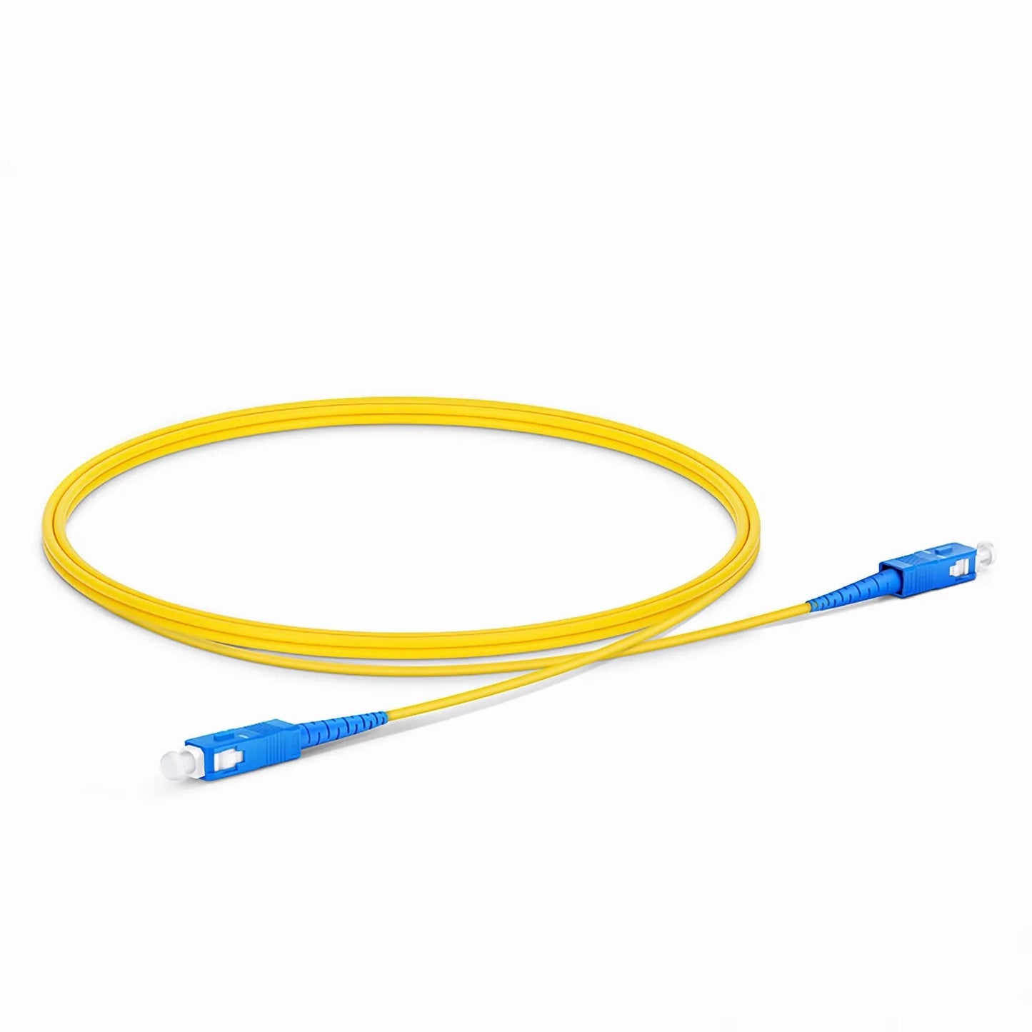 1m (3ft) Fiber Patch Cable, 1 Fiber, SC UPC Simplex to SC UPC Simplex, Single Mode (OS2), Riser (OFNR), 2.0mm, Tight-Buffered, Yellow