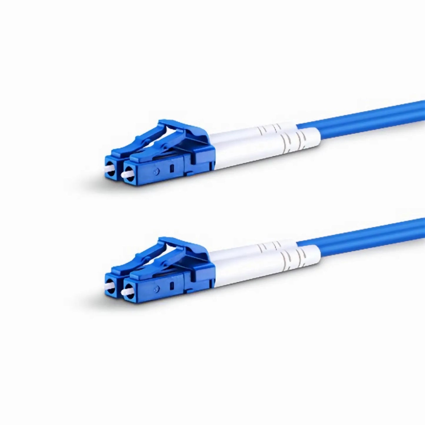 10m (33ft) Armored Fiber Patch Cable, 2 Fibers, LC UPC Duplex to LC UPC Duplex, Single Mode (OS2), Riser (OFCR), 3.0mm, Blue
