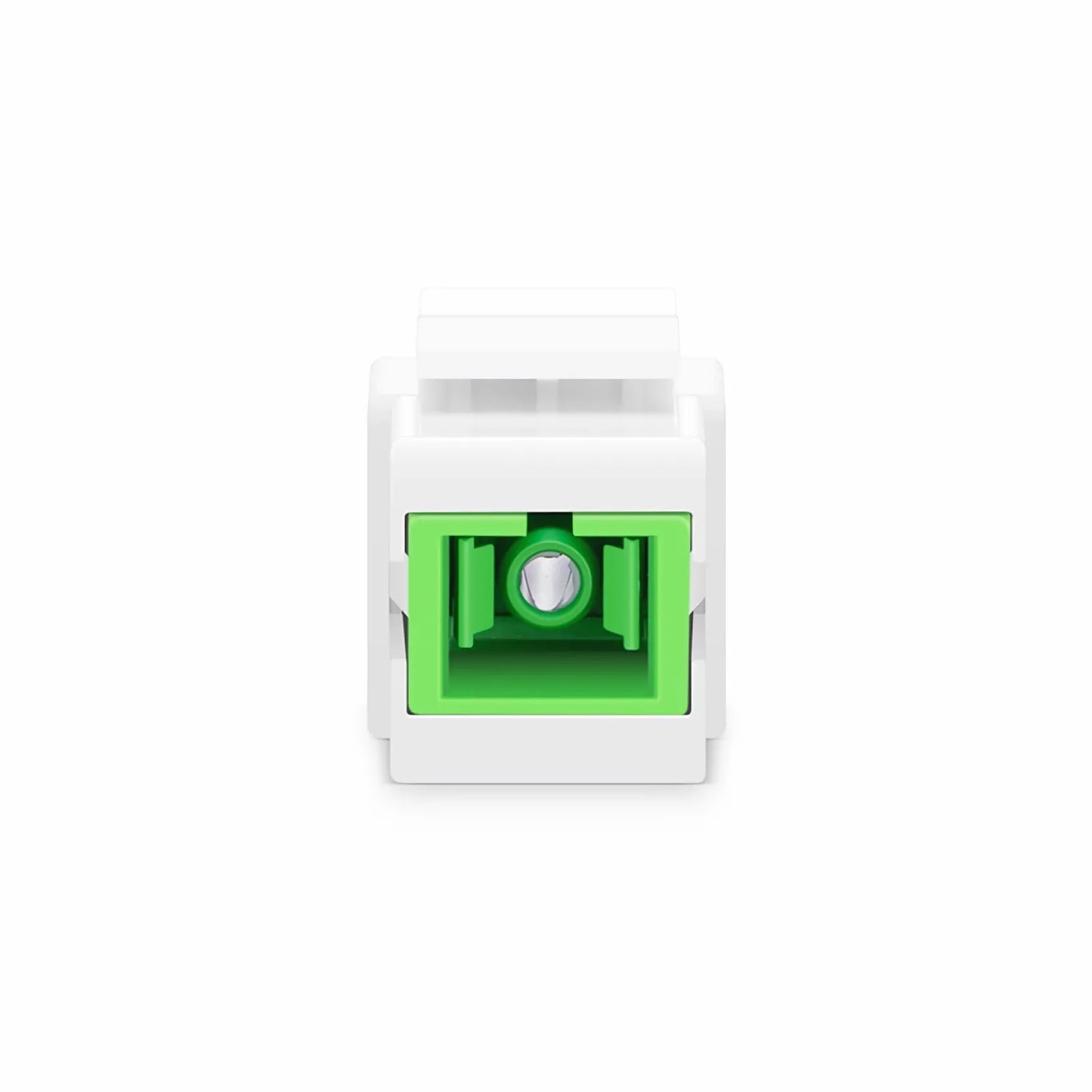 SC/APC to SC/APC Simplex Single Mode Fiber Keystone Jack, 10Pcs/Pack
