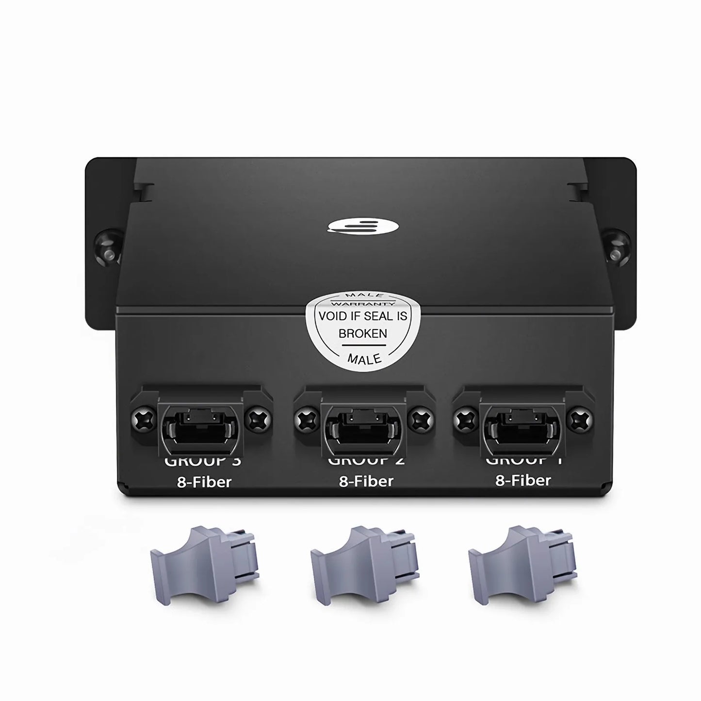 FHD™ MTP®-LC Cassette, OM4 Multimode, Universal, 24 Fibers, 3 x MTP®-8 (Male) to 6 x LC Quad (Aqua), 0.35dB Max.