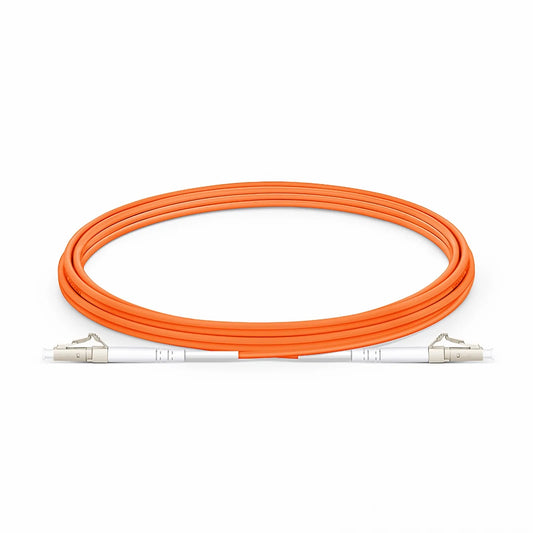 3m (10ft) Fiber Patch Cable, 1 Fiber, G.651, LC UPC Simplex to LC UPC Simplex, Multimode (OM1), Riser (OFNR), 2.0mm, Tight-Buffered, Orange
