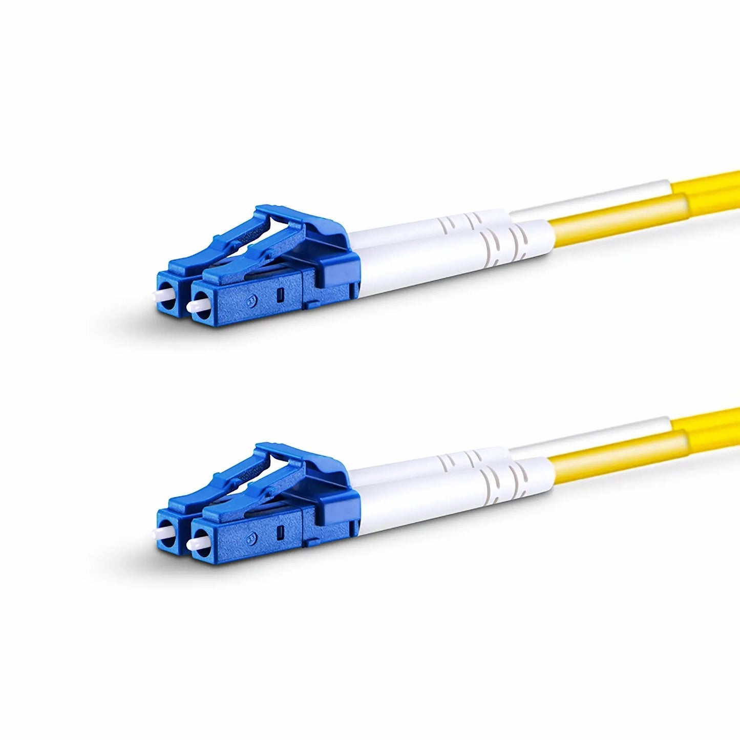 0.5m (1.6ft) Fiber Patch Cable, 2 Fibers, LC UPC Duplex to LC UPC Duplex, Single Mode (OS2), LSZH, 2.0mm, Tight-Buffered, Yellow