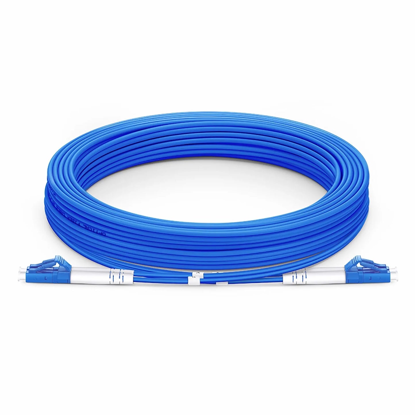 10m (33ft) Armored Fiber Patch Cable, 2 Fibers, LC UPC Duplex to LC UPC Duplex, Single Mode (OS2), Riser (OFCR), 3.0mm, Blue
