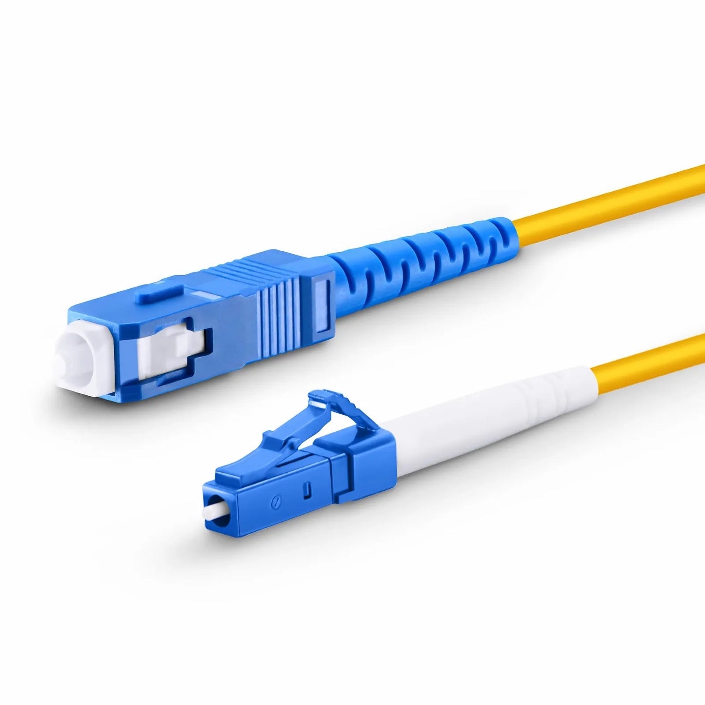 10m (33ft) Fiber Patch Cable, 1 Fiber, LC UPC Simplex to SC UPC Simplex, Single Mode (OS2), Riser (OFNR), 2.0mm, Tight-Buffered, Yellow