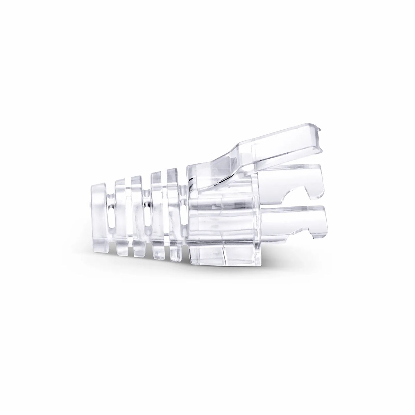 Cat6 RJ45 Strain Relief Boots, 6.0-6.5mm OD for Cat6 UTP 23~24AWG, F/UTP 26AWG Ethernet Network Cable, Transparent, 50PCS/Pack