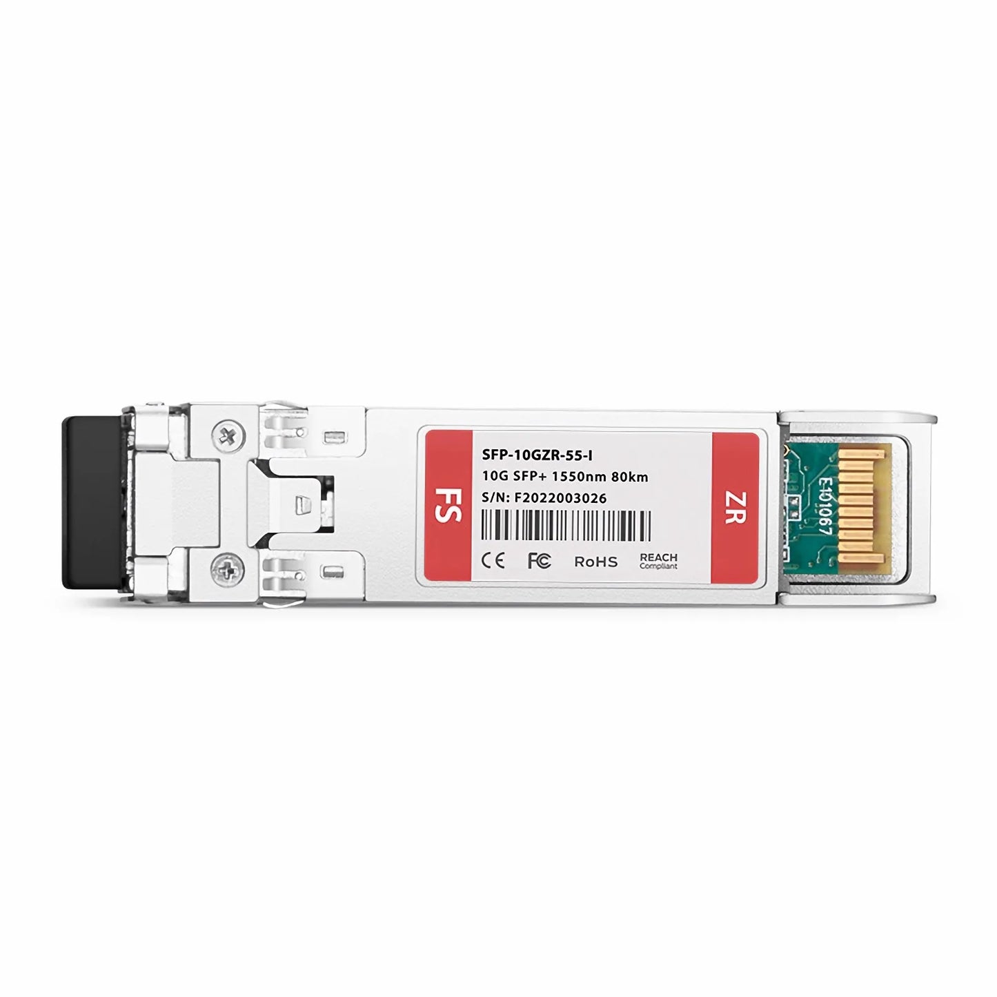 Cisco SFP-10G-ZR-I Compatible 10GBASE-ZR SFP+ 1550nm 80km DOM Duplex LC/UPC SMF Optical Transceiver Module (Industrial)