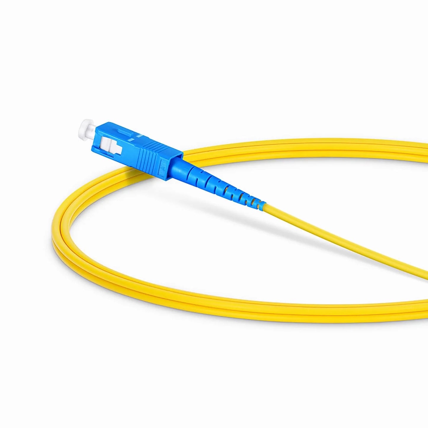 1m (3ft) Fiber Patch Cable, 1 Fiber, LC APC Simplex to SC UPC Simplex, Single Mode (OS2), Riser (OFNR), 2.0mm, Tight-Buffered, Yellow