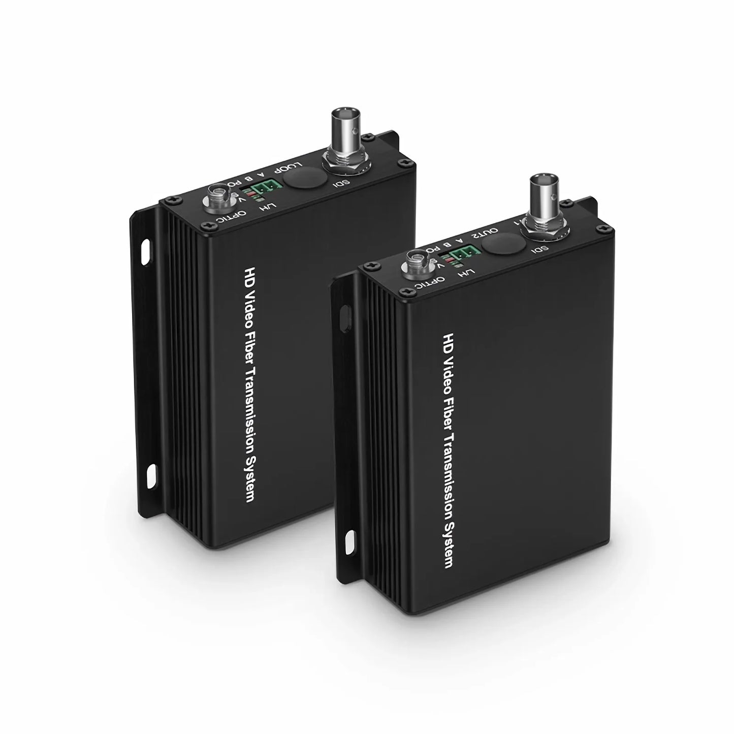 Mini 1 Channel Unidirectional HD-SDI over Optical Fiber Transmitter and Receiver Set