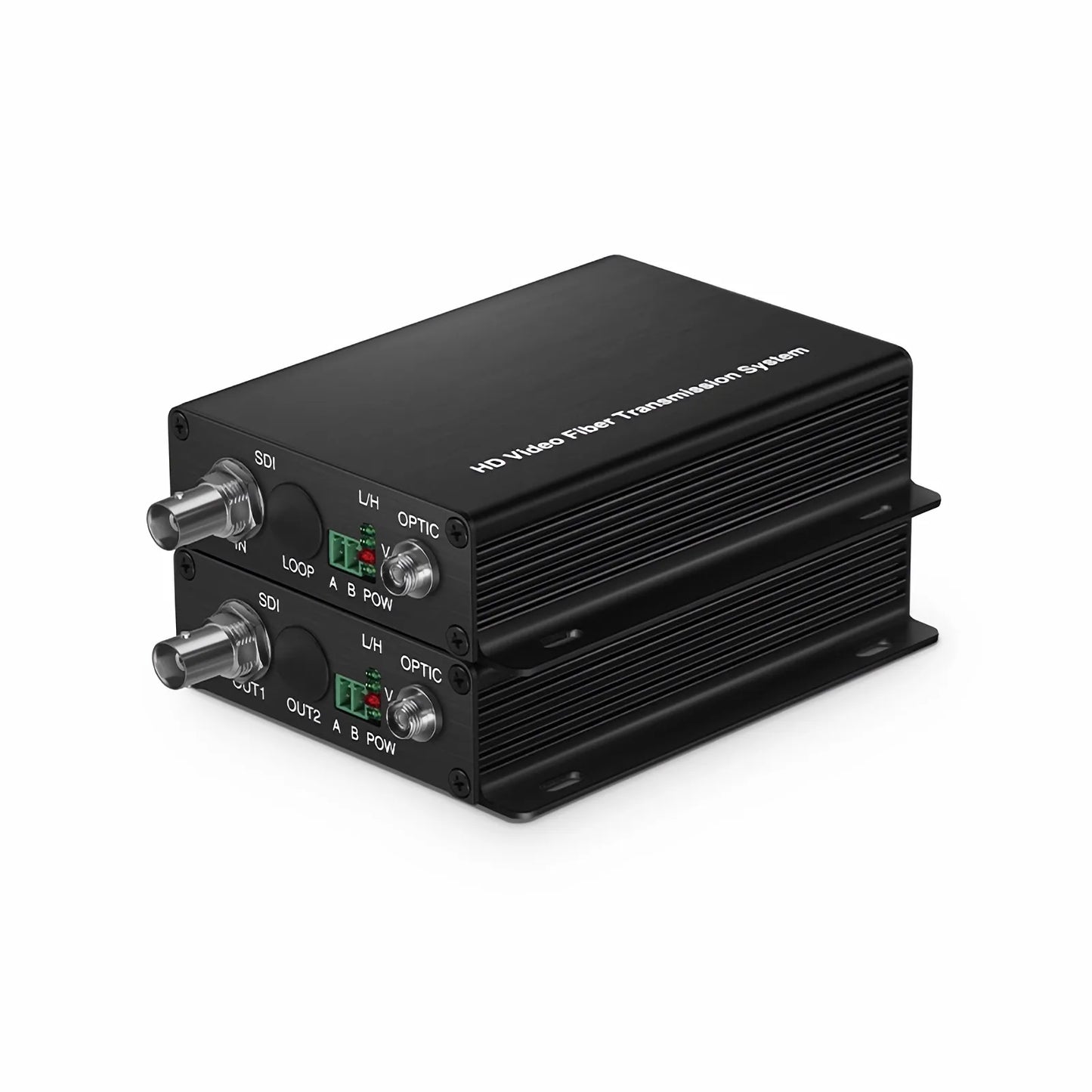 Mini 1 Channel Unidirectional HD-SDI over Optical Fiber Transmitter and Receiver Set