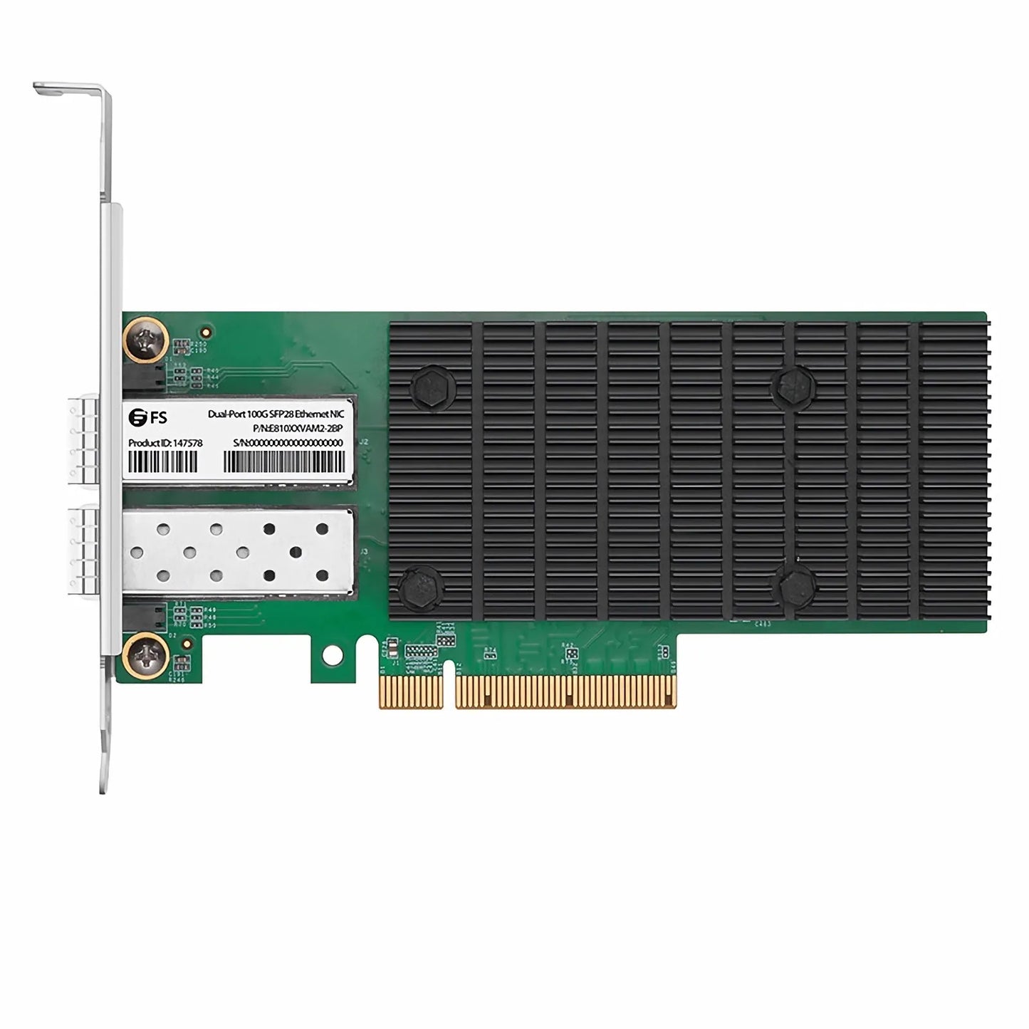 Intel E810-XXVAM2 Based Ethernet Network Interface Card, 25G Dual-Port SFP28, PCIe 4.0 x 8, Comparable to Intel E810-XXVDA2, Full Height&Low Profile
