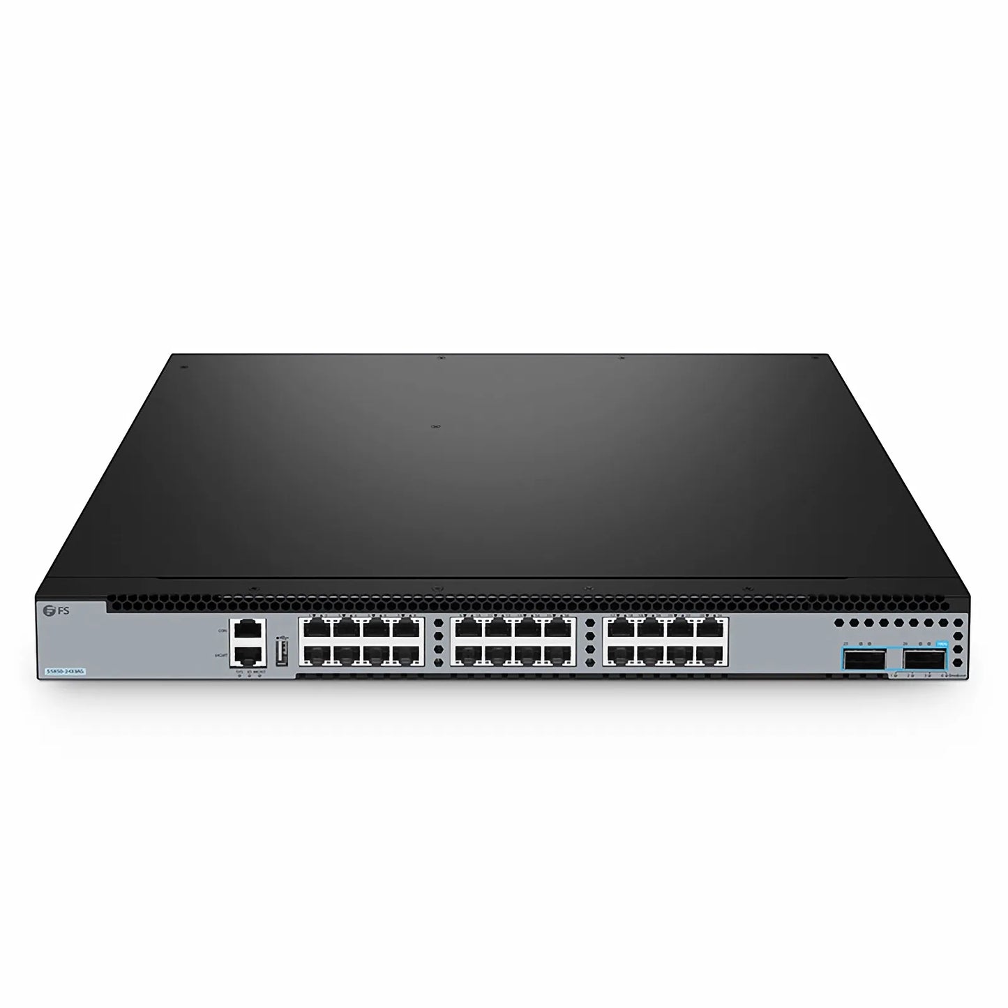 S5850-24XMG, 24-Port Ethernet L3 Switch, 24 x 10GBASE-T/Multi-Gigabit, with 2 x 100Gb QSFP28, Support MPLS&MLAG