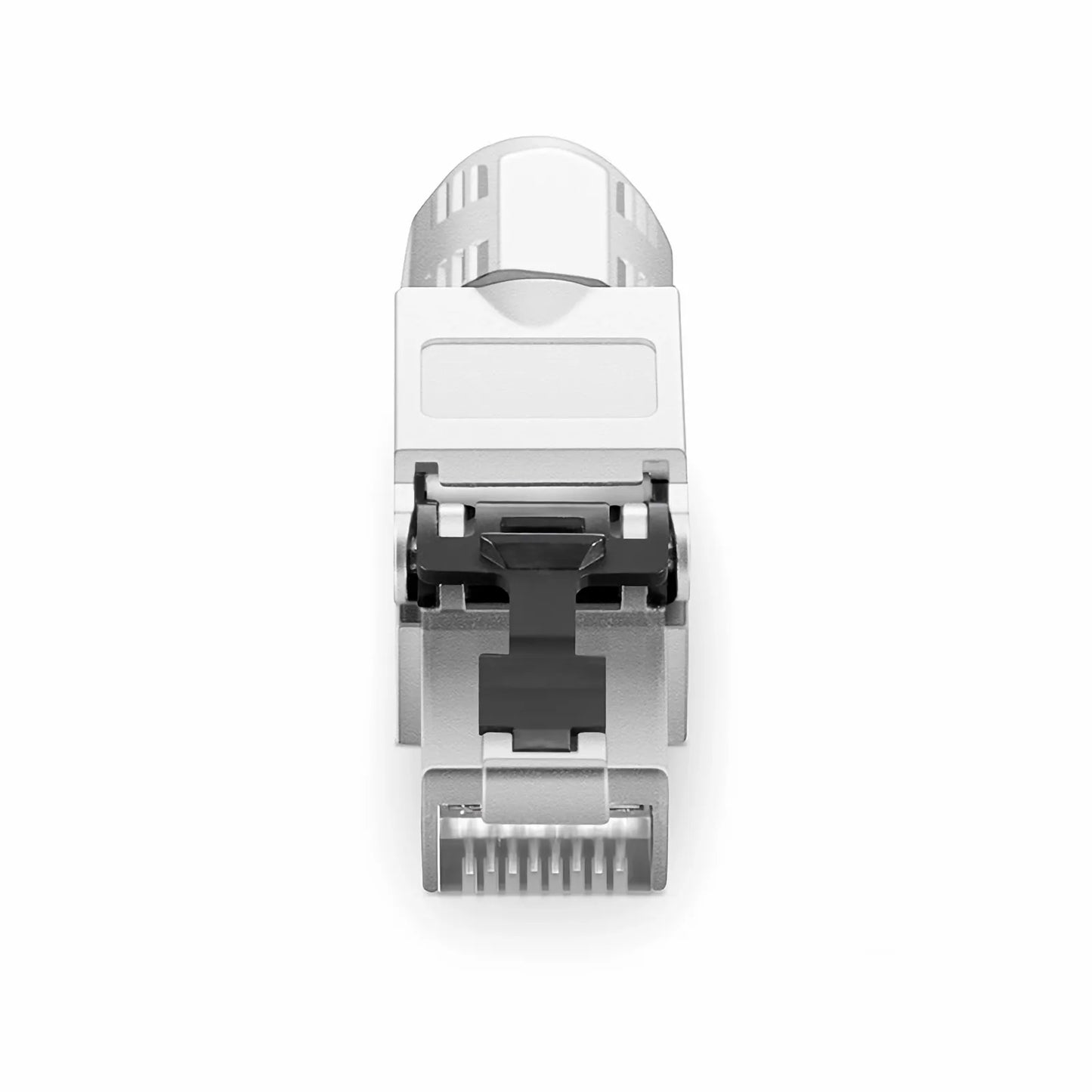 Cat5e/Cat6/Cat6a RJ45 Tool-Free Modular Plugs, Shielded Network Connectors for 23~26AWG Twisted Pair Solid or Stranded Cable (10/Pack)