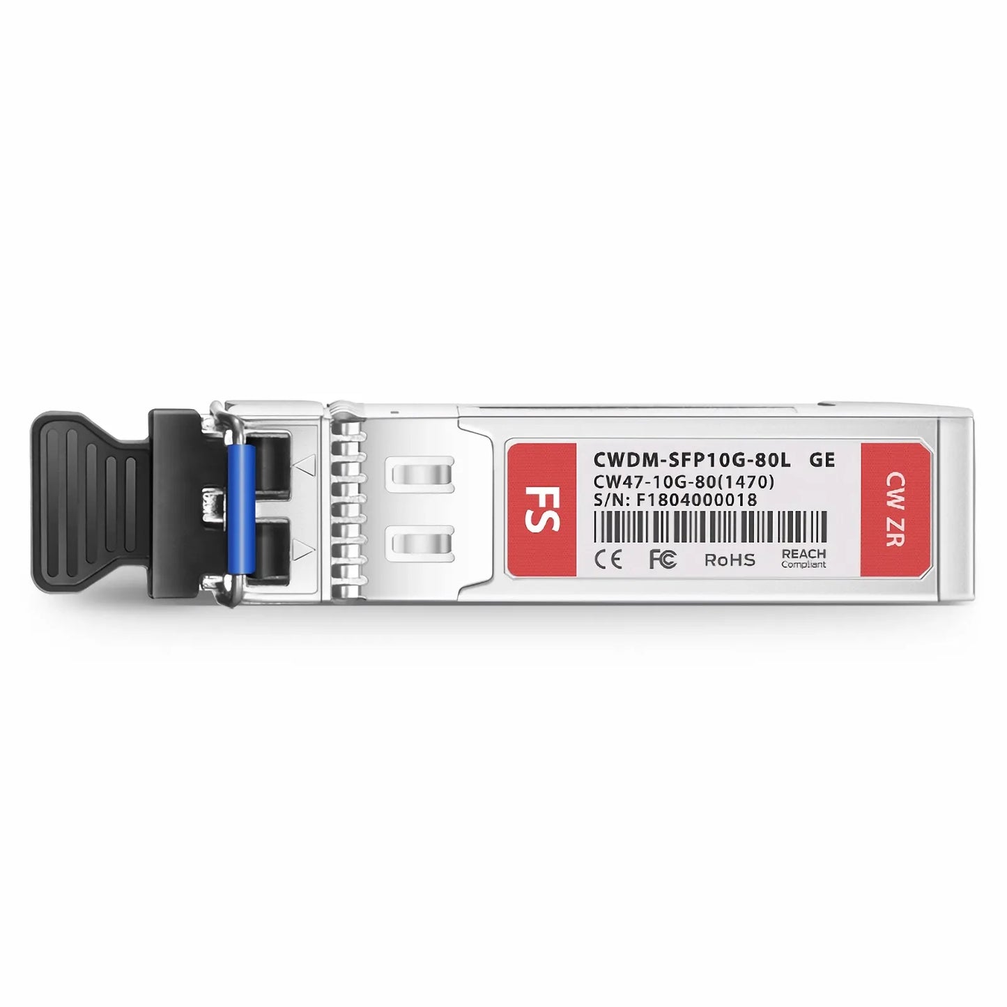 Generic Compatible SFP+ 10G CWDM 1470nm 80km DOM Duplex LC/UPC SMF Optical Transceiver Module for Transmission
