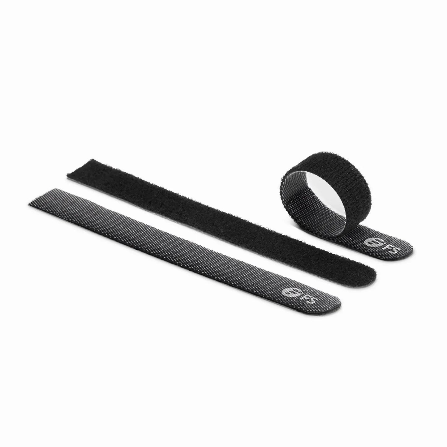 25pcs/Bag 5.12in.L x 0.59in.W Hook and Loop Cable Ties, Pre-Cut Design, Self-bundling, Black