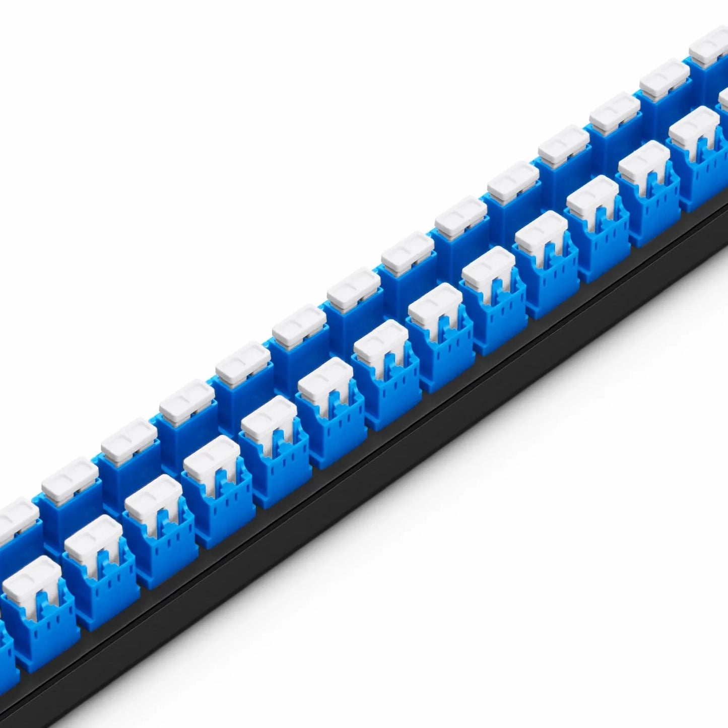 FHU™ 1U 19'' Fiber Adapter Panel, 96 Fibers OS2 Single Mode, 48 x LC UPC Duplex (Blue) Adapter, Ceramic Sleeve
