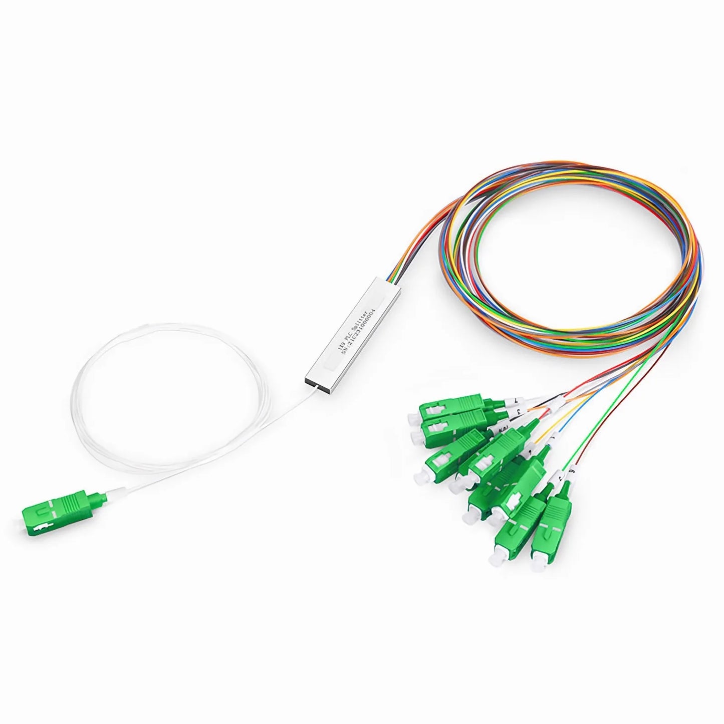 1 x 9 70/30 Unbalanced PLC Fiber Splitter, Mini Module, 900μm, SC/APC, Singlemode