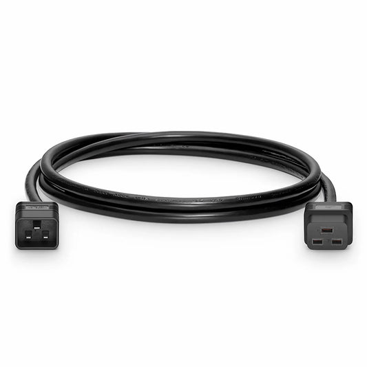 6ft (1.8m) IEC60320 C20 to IEC60320 C19 14AWG 250V/16A Power Extension Cord, Black