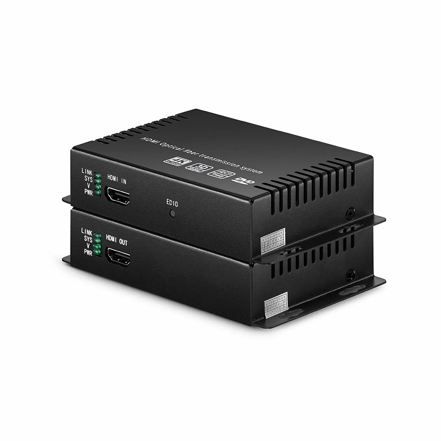 4K HDMI Extender Set with Audio, EDID and RS232 via Single LC Fiber for 10km
