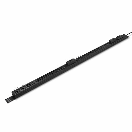 7.36kW Single-Phase 32A/230V Metered Rack PDU, 20 x C13 & 4 x C19 Outlets, IEC309 32A 2P+E Plug, 10ft Cord, 0U Vertical