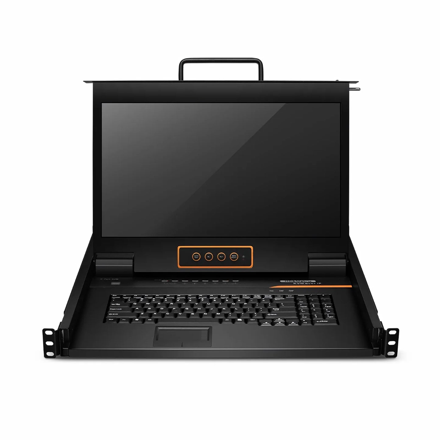 8-Port Cat5 1U Rack-Mount KVM Over IP Switch with 17" Full HD LCD, 8 x RJ45 to VGA Interface Modules Included