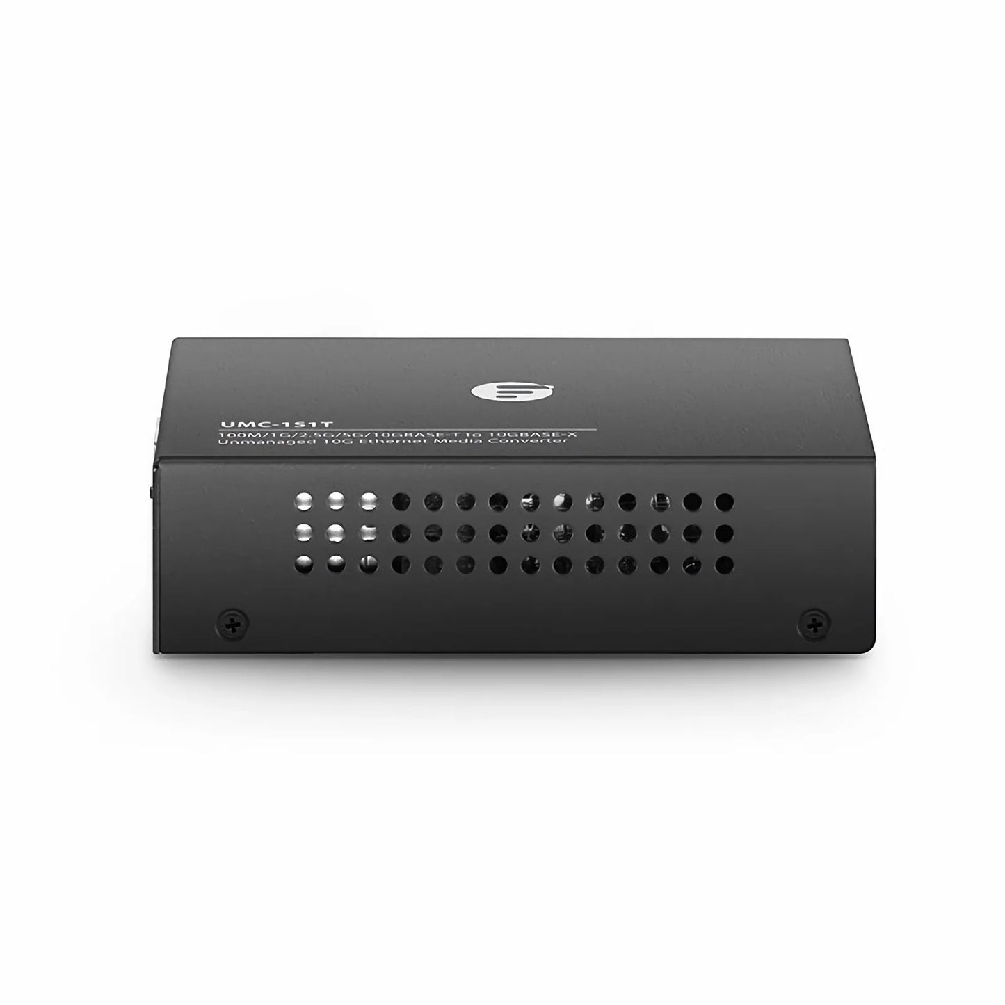 Unmanaged 1x 100M/1G/2.5G/5G/10GBase-T to 1x 10GBase-X SFP+ 10Gigabit Ethernet Media Converter, British Plug Standard