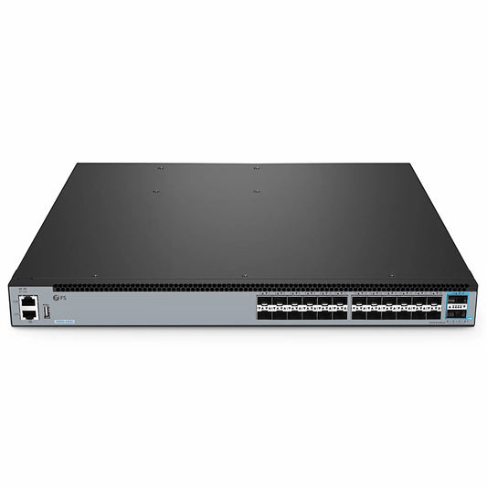 S5850-24S2C, 24-Port Ethernet L3 Switch, 24 x 10Gb SFP+, with 2 x 100Gb QSFP28, Support MPLS&MLAG