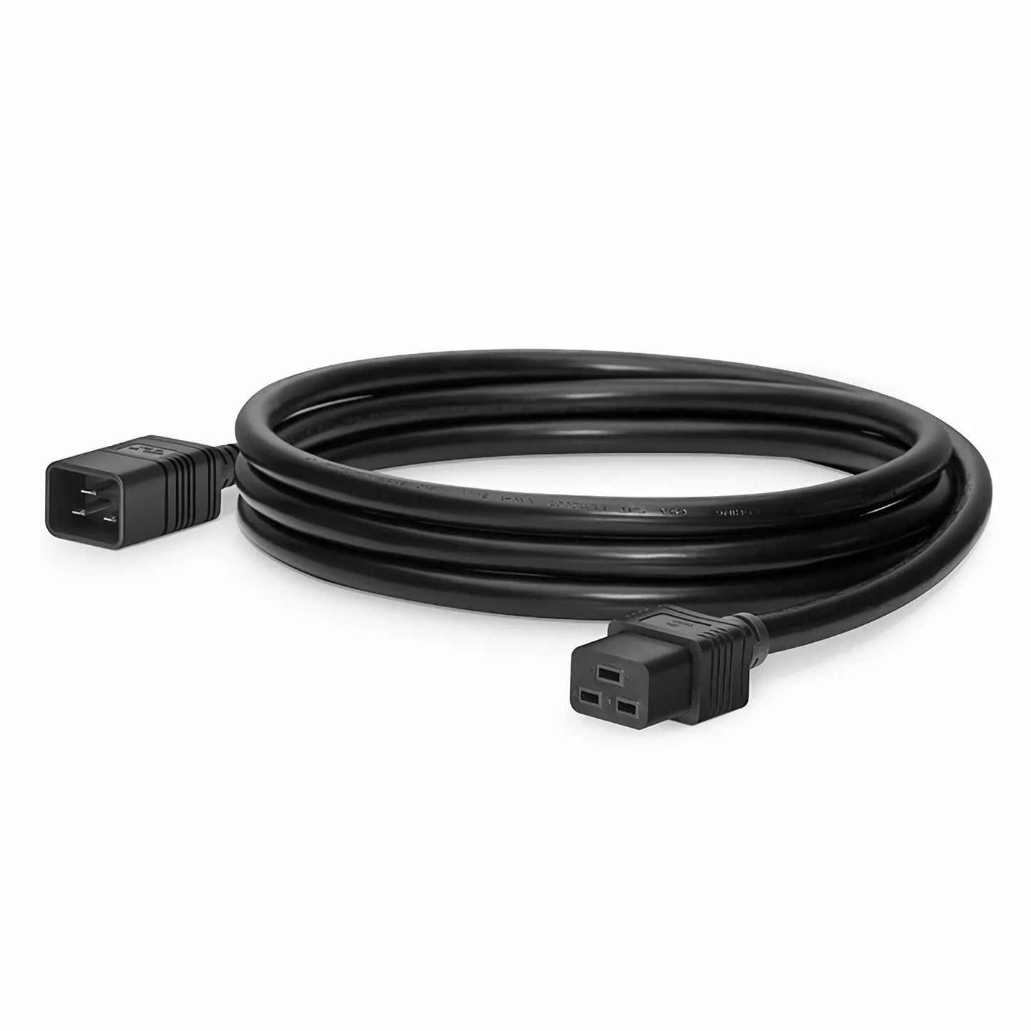 10ft (3m) IEC60320 C20 to IEC60320 C19 14AWG 250V/16A Power Extension Cord, Black