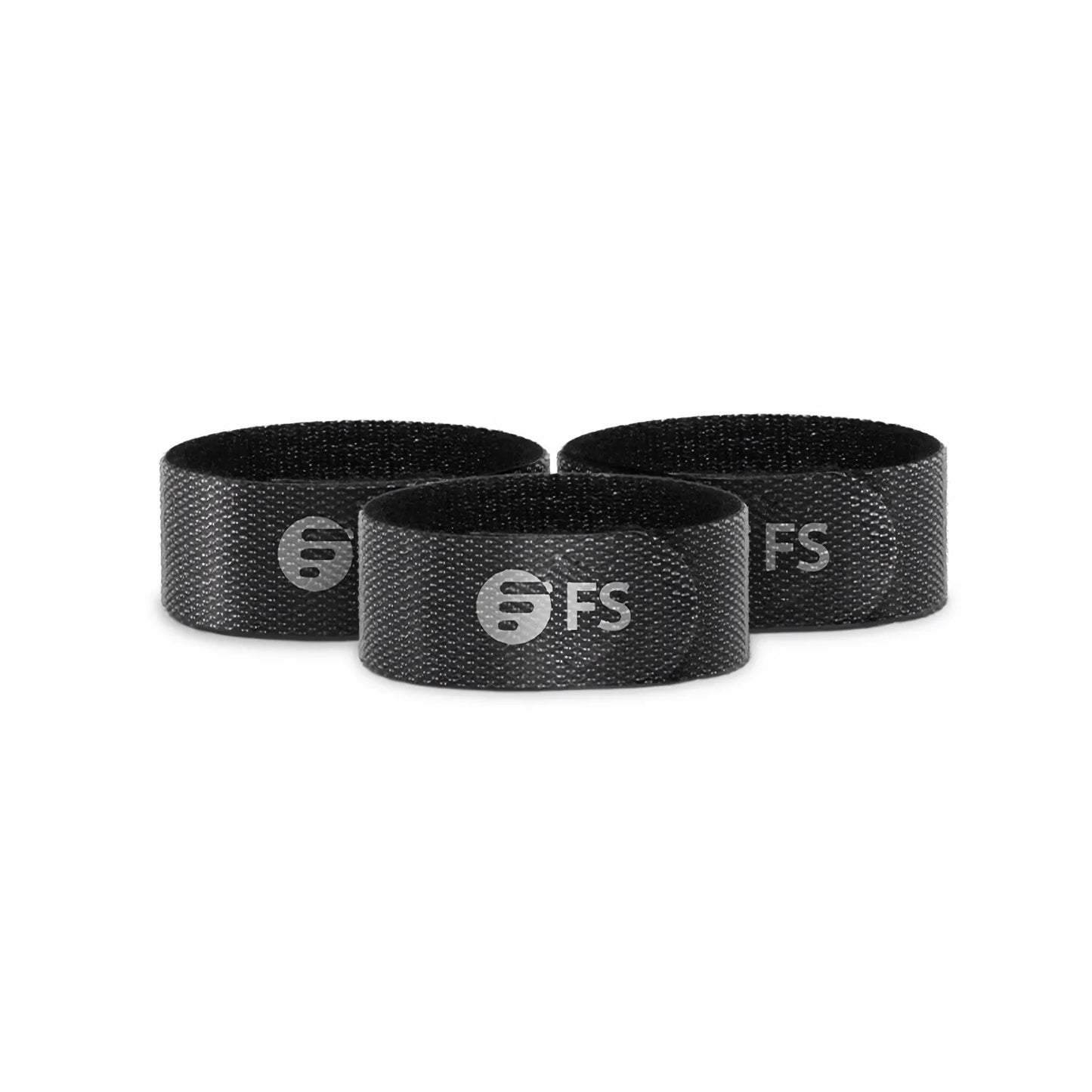 25pcs/Bag 5.12in.L x 0.59in.W Hook and Loop Cable Ties, Pre-Cut Design, Self-bundling, Black
