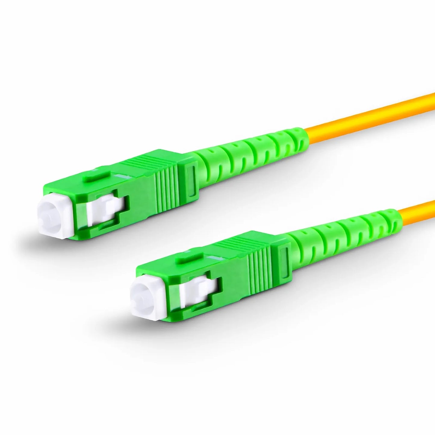 0.5m (1.6ft) Fiber Patch Cable, 1 Fiber, SC APC Simplex to SC APC Simplex, Single Mode (OS2), Riser (OFNR), 3.0mm, Tight-Buffered, Yellow