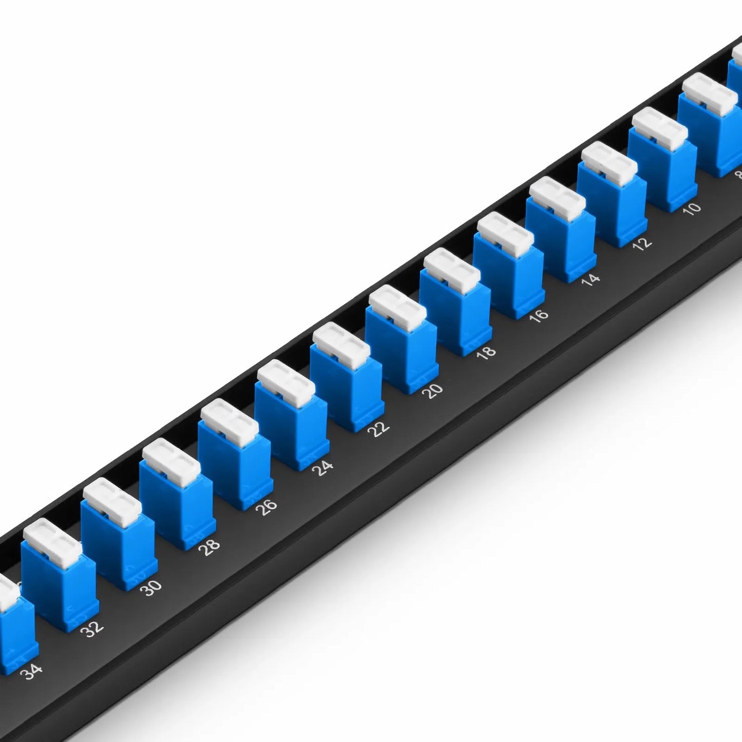 FHU™ 1U 19'' Fiber Adapter Panel, 48 Fibers OS2 Single Mode, 24 x LC UPC Duplex (Blue) Adapter, Ceramic Sleeve