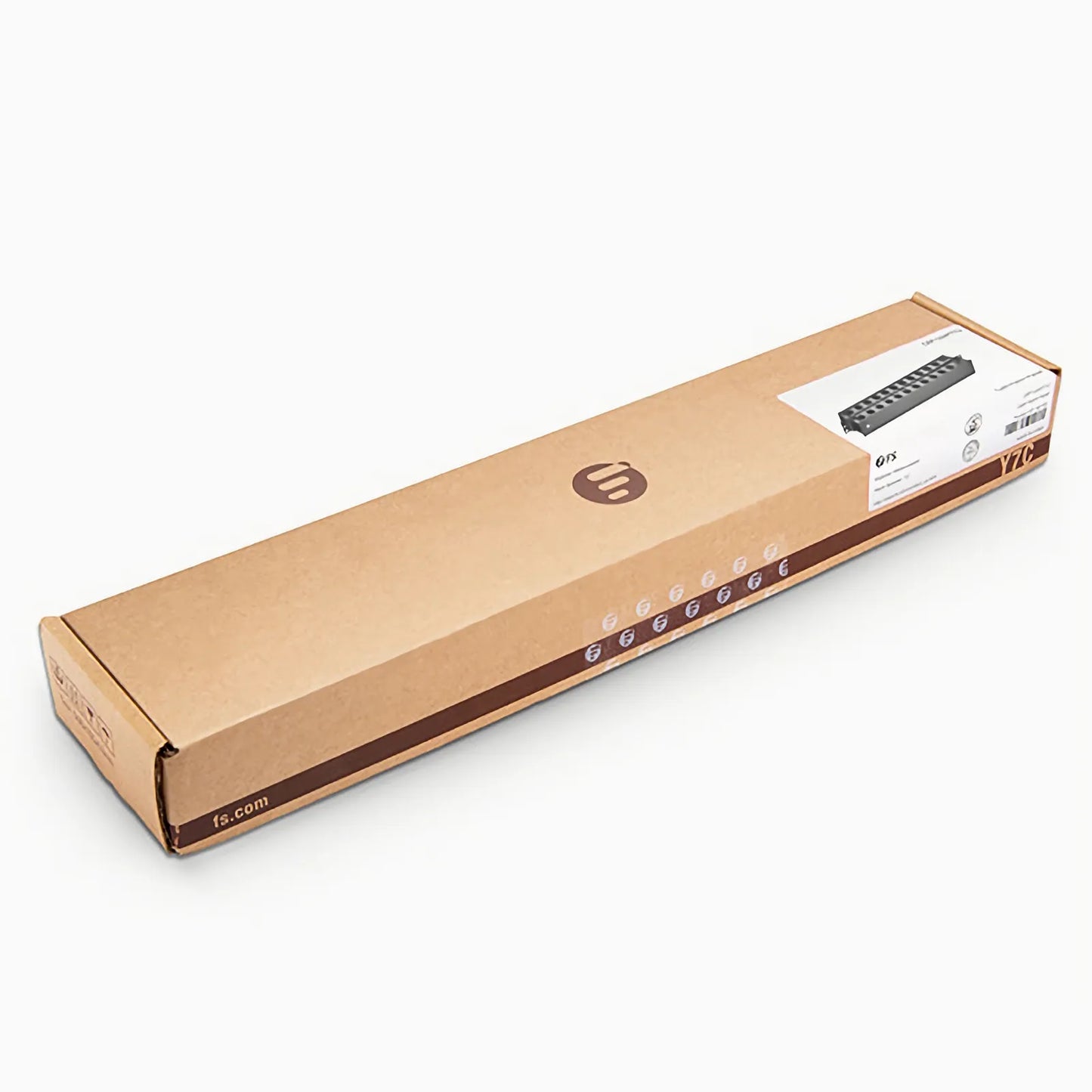 Horizontal Dual Sided Manager, 1RU, Finger Duct with Cover, 6.85 in. Depth