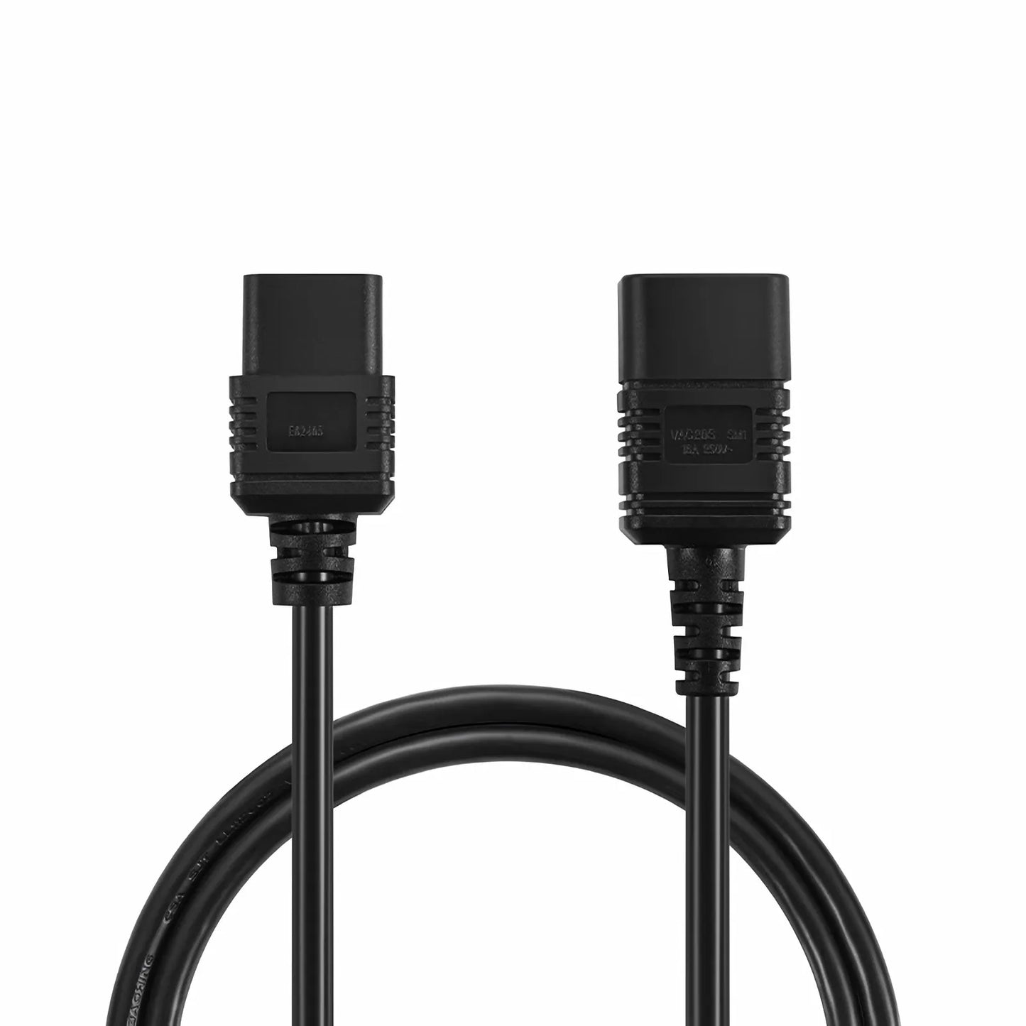 10ft (3m) IEC60320 C20 to IEC60320 C19 14AWG 250V/16A Power Extension Cord, Black