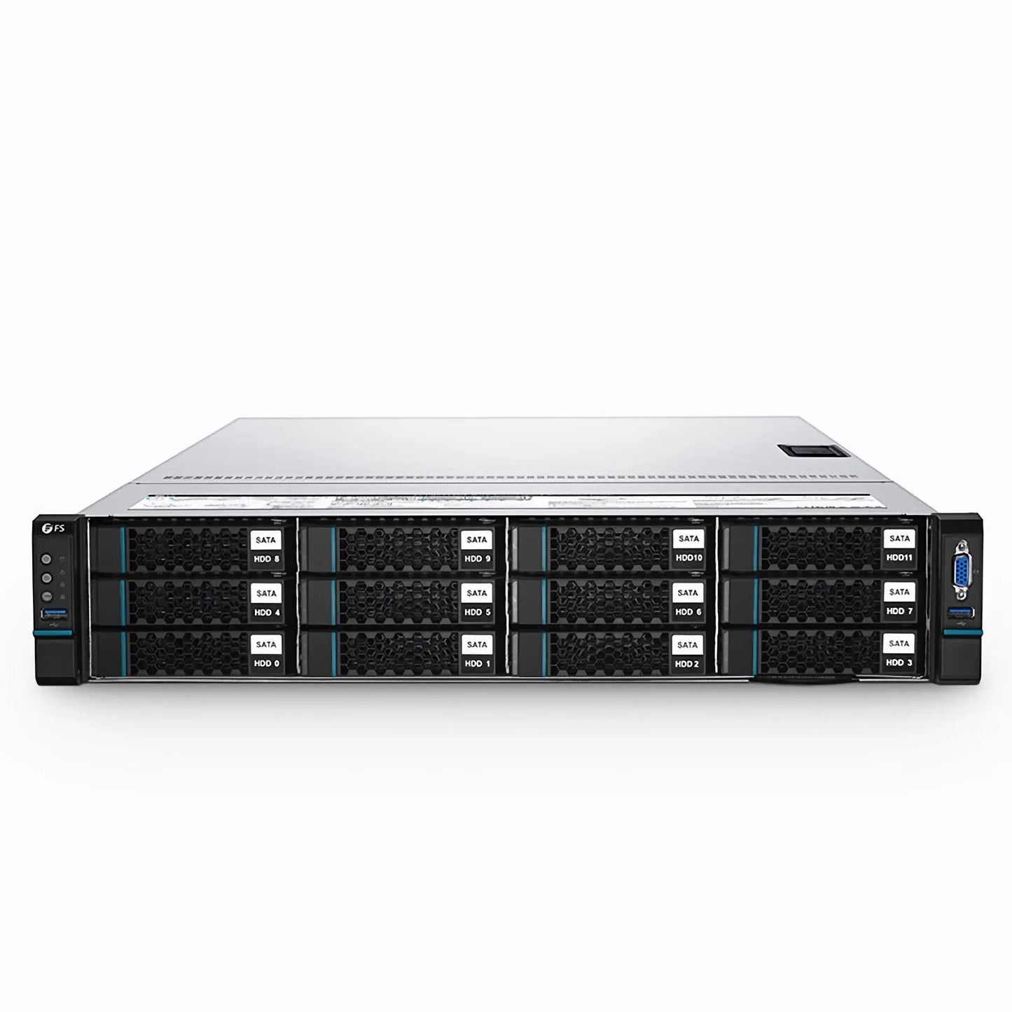 RS7250, 2U Rack Server, 2 x Intel® Xeon® Scalable Processors, 2 x 32GB of Memory, 2 x 2.5'' Hot-swap SATA SSD Drive Bays, 2 x RJ45 1GbE Ports, 800W Redundant