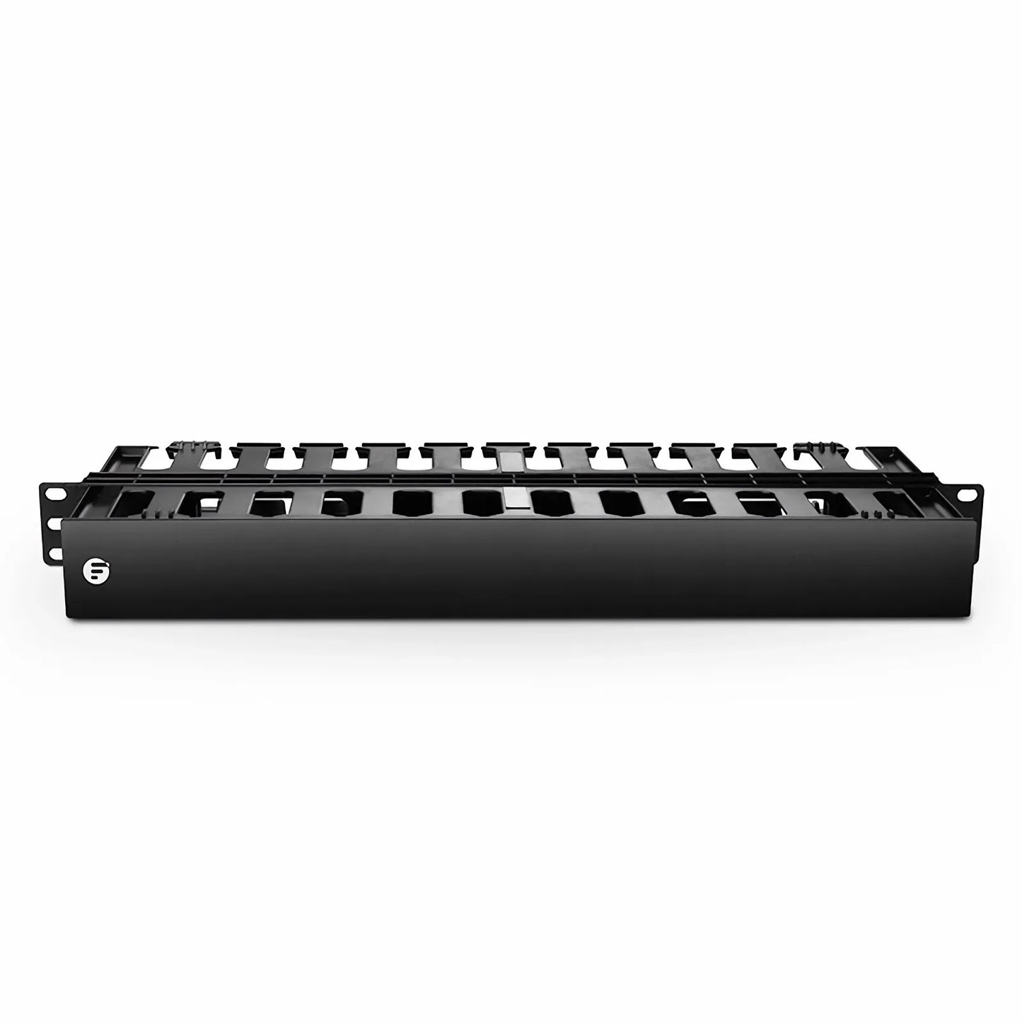 Horizontal Dual Sided Manager, 1RU, Finger Duct with Cover, 6.85 in. Depth