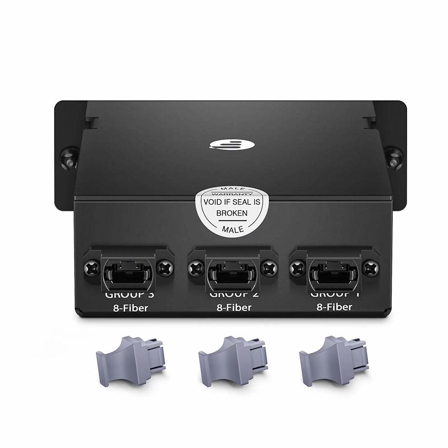 FHD™ MTP®-LC Cassette, OS2 Single Mode, Universal, 24 Fibers, 3 x MTP®-8 (Male) to 6 x LC Quad (Blue), 0.35dB Max.